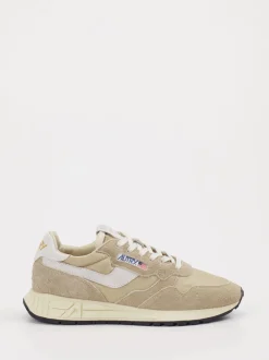 Autry – Sneaker aus Veloursleder und Textil Beige