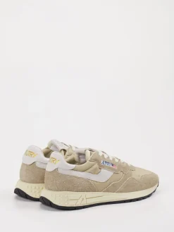 Autry – Sneaker aus Veloursleder und Textil Beige