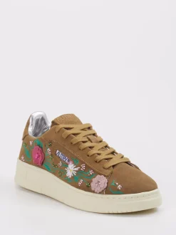 Autry – Sneaker aus Veloursleder cognacfarben