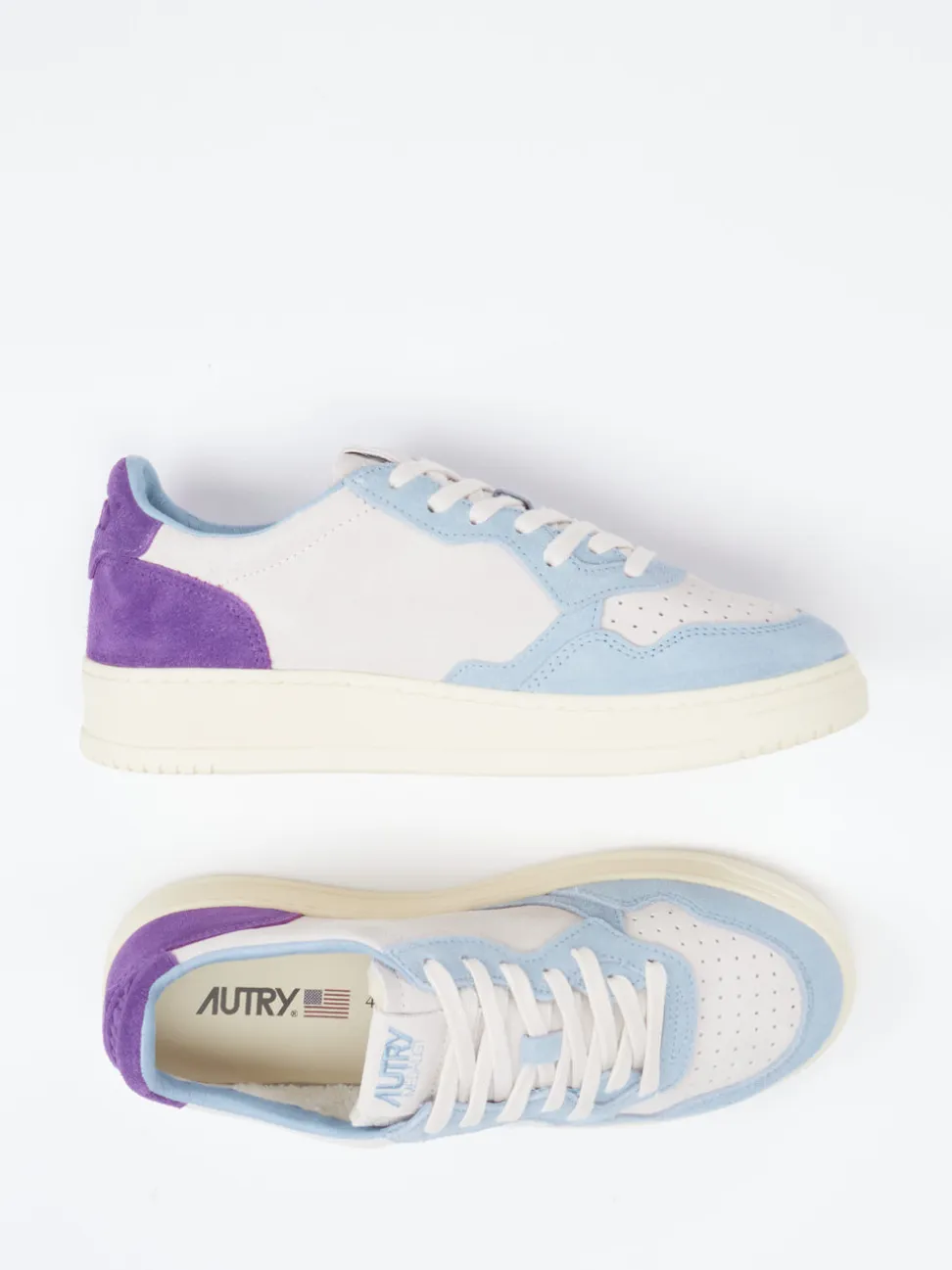 Autry – Sneaker aus Veloursleder in Pastelltönen
