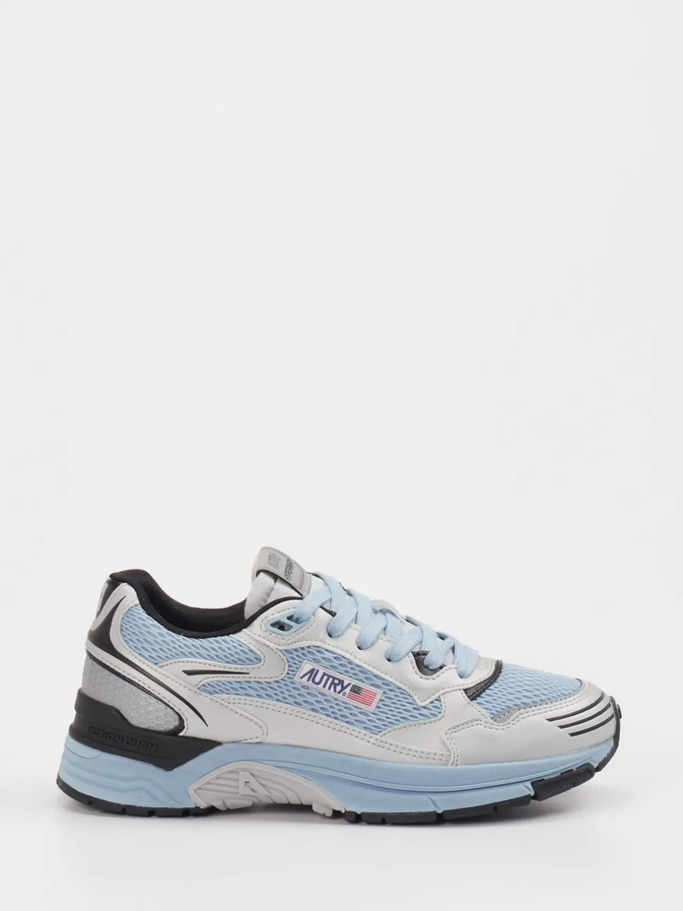 Autry – Sneaker aus Velour und Textil hellblau