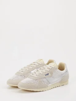 Autry – Sneaker aus Veloursleder und Mesh Beige