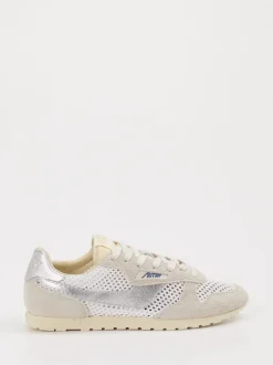 Autry – Sneaker aus Veloursleder und Mesh Beige
