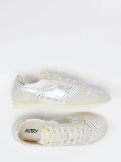 Autry – Sneaker aus Veloursleder und Mesh Beige