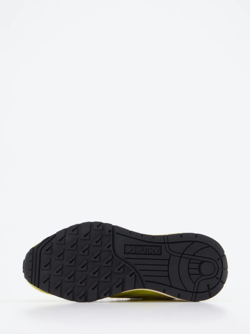 Autry – Sneaker aus Velour/Textil in Limettengelb