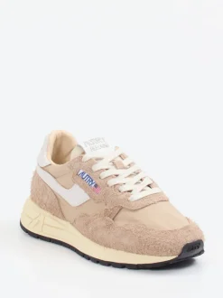 Autry – Sneaker aus Velour/Textil in Beige