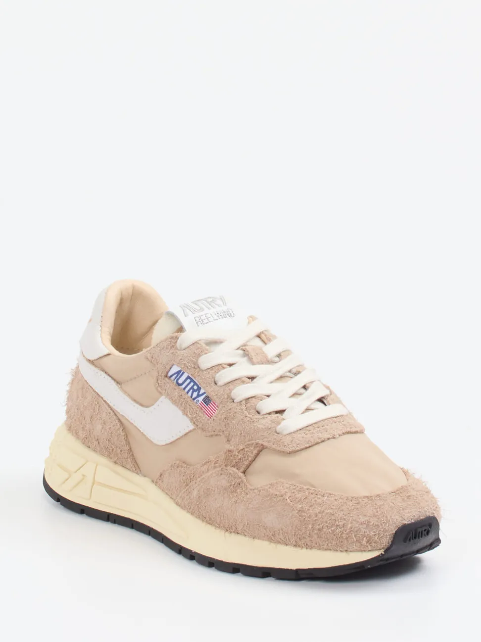 Autry – Sneaker aus Velour/Textil in Beige