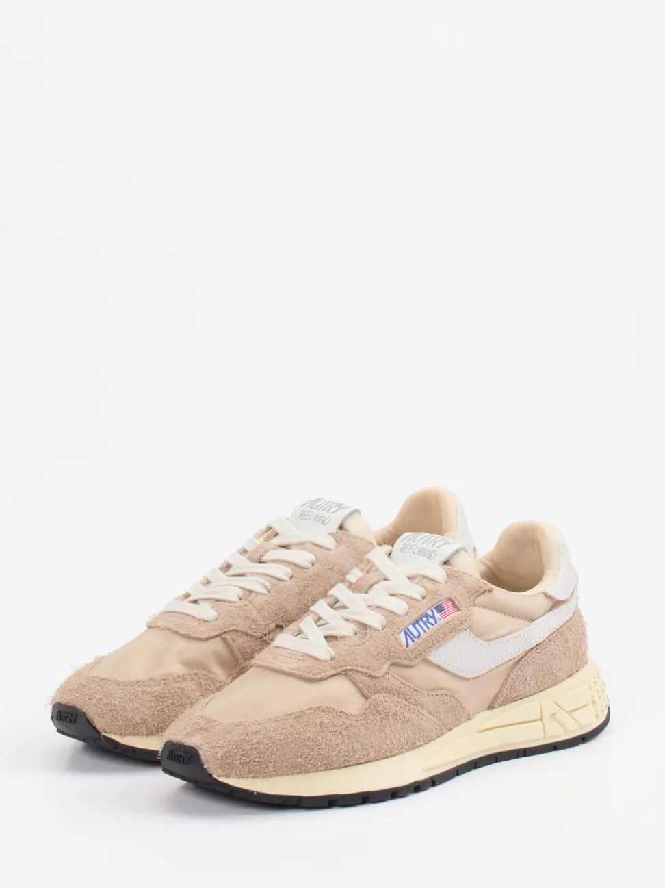 Autry – Sneaker aus Velour/Textil in Beige