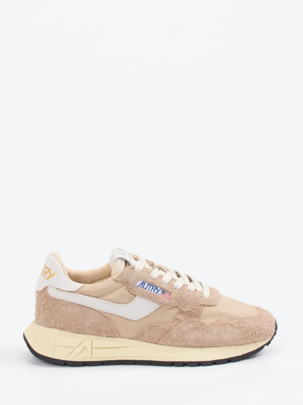Autry – Sneaker aus Velour/Textil in Beige