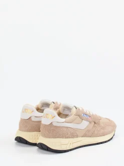 Autry – Sneaker aus Velour/Textil in Beige