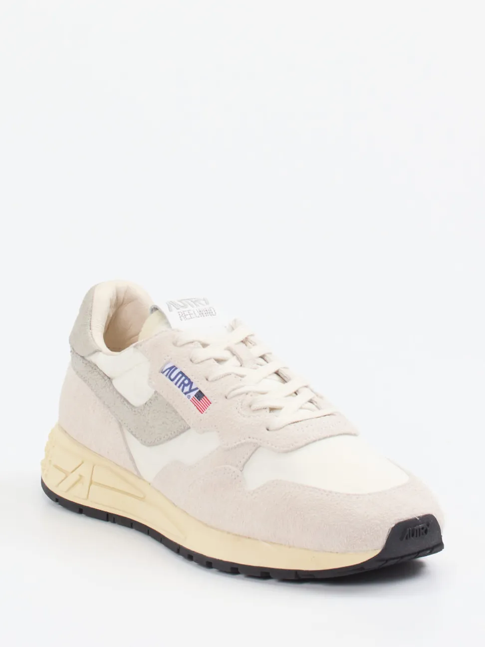 Autry – Sneaker aus Veloursleder und Textil Beige