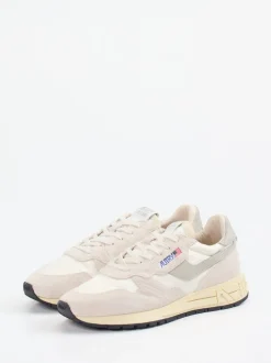 Autry – Sneaker aus Veloursleder und Textil Beige
