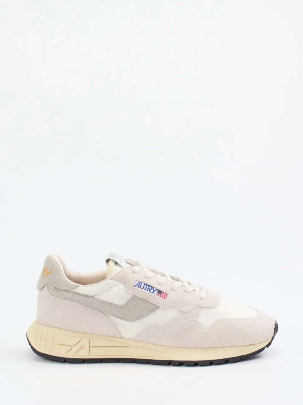 Autry – Sneaker aus Veloursleder und Textil Beige