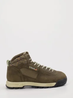 Autry – Sneakerboots aus Veloursleder olivgrün