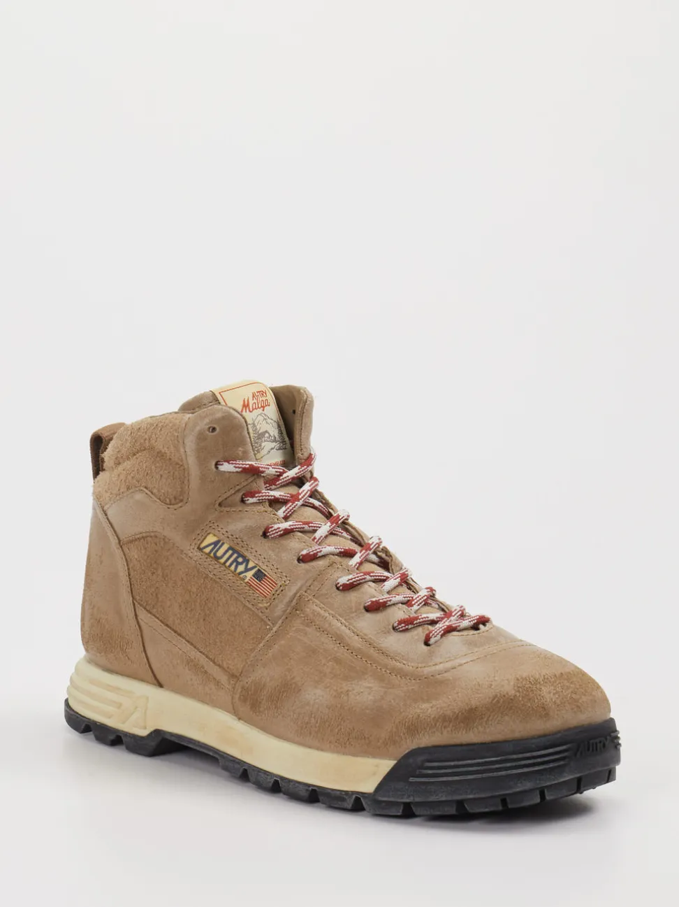 Autry – Wanderstiefel aus Veloursleder sandbeige