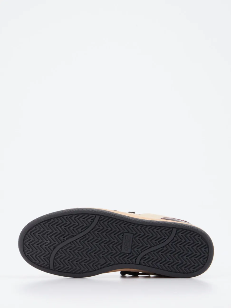 4B12 – Sneaker aus Velour- und Glattleder beige