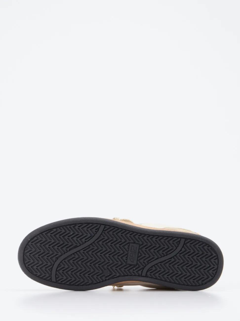 4B12 – Sneaker aus Velourleder und Glattleder beige