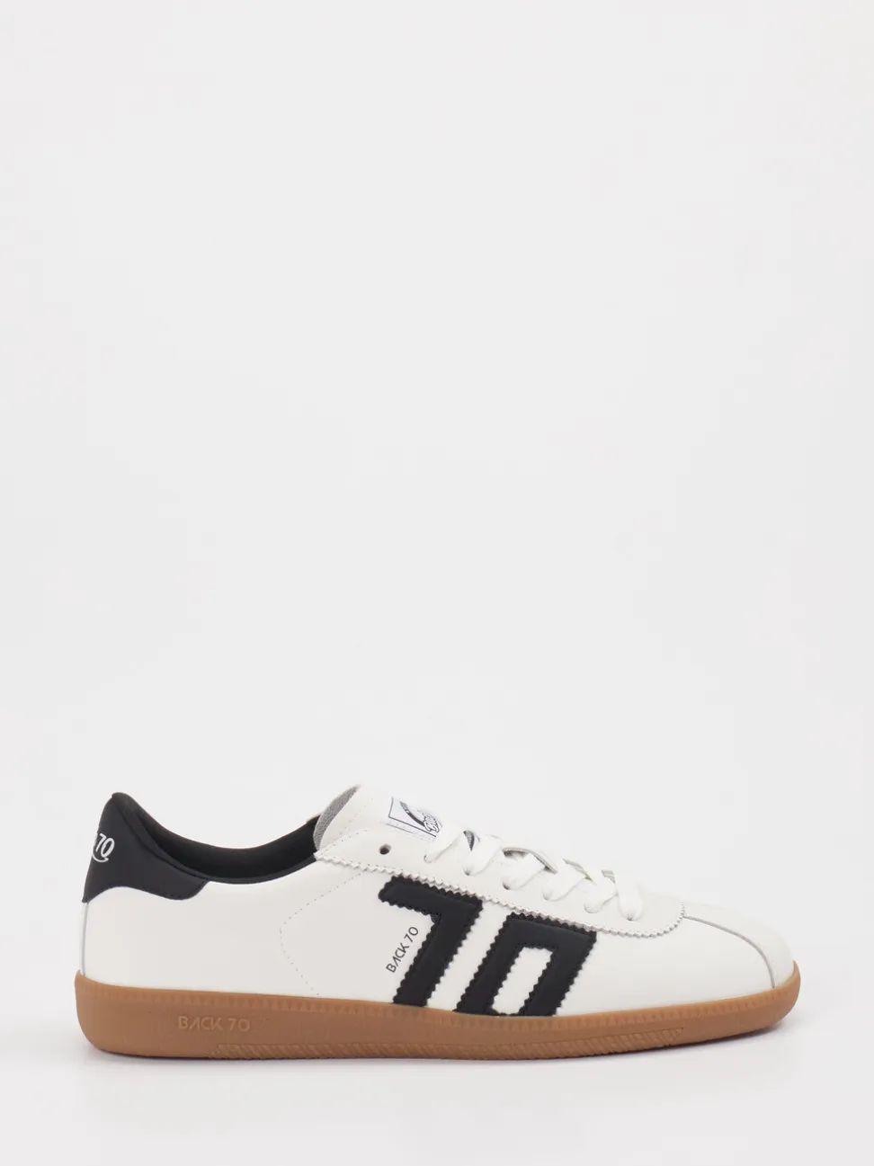 Back 70 – Retro-Sneaker aus Kalbleder Weiß