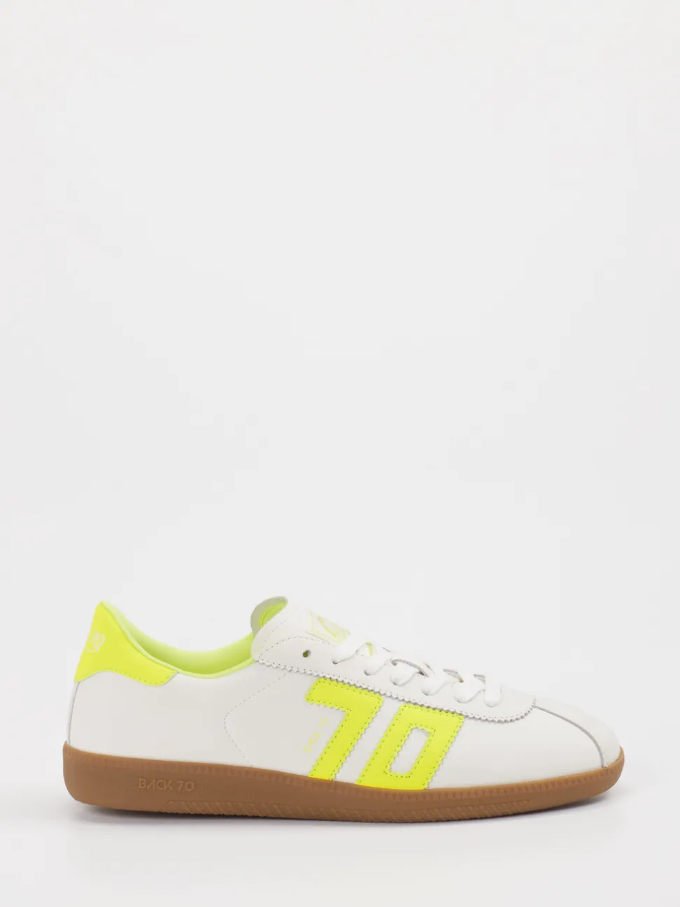 Back 70 – Retro-Sneaker aus Kalbleder Weiß
