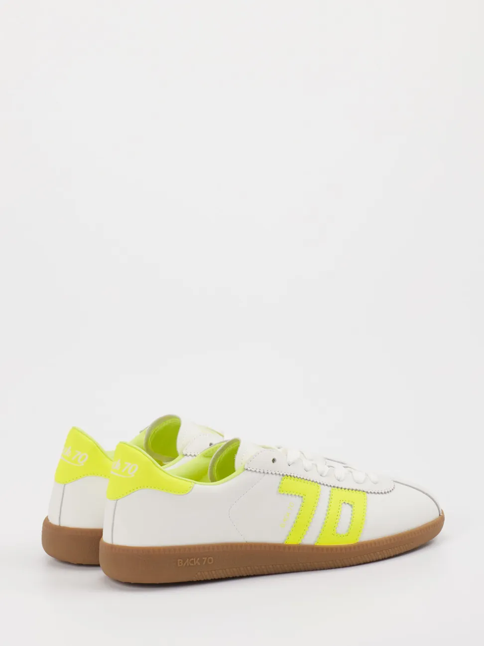 Back 70 – Retro-Sneaker aus Kalbleder Weiß