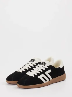 Back 70 – Retro-Sneaker aus Kalbleder schwarz