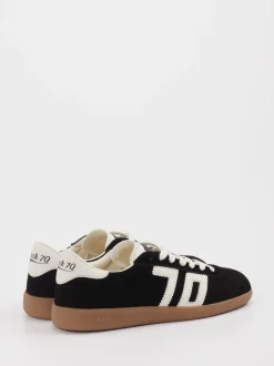 Back 70 – Retro-Sneaker aus Kalbleder schwarz