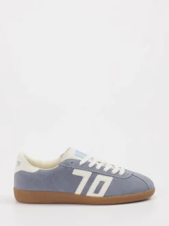 Back 70 – Retro-Sneaker aus Kalbleder in Taubenblau