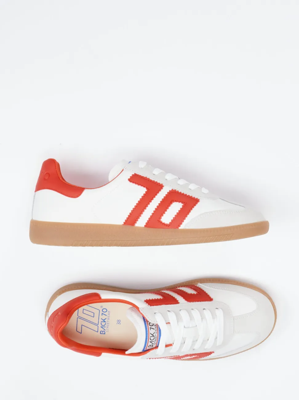 Back 70 – Retro-Sneaker aus Leder in Offwhite
