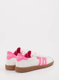 Back 70 – Retro-Sneaker aus Leder in Weiß und Pink
