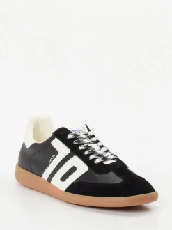 Back 70 – Retro-Sneaker aus Leder Schwarz
