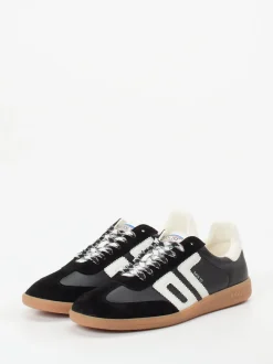 Back 70 – Retro-Sneaker aus Leder Schwarz