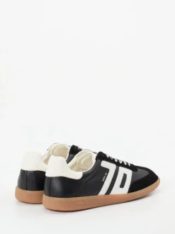 Back 70 – Retro-Sneaker aus Leder Schwarz