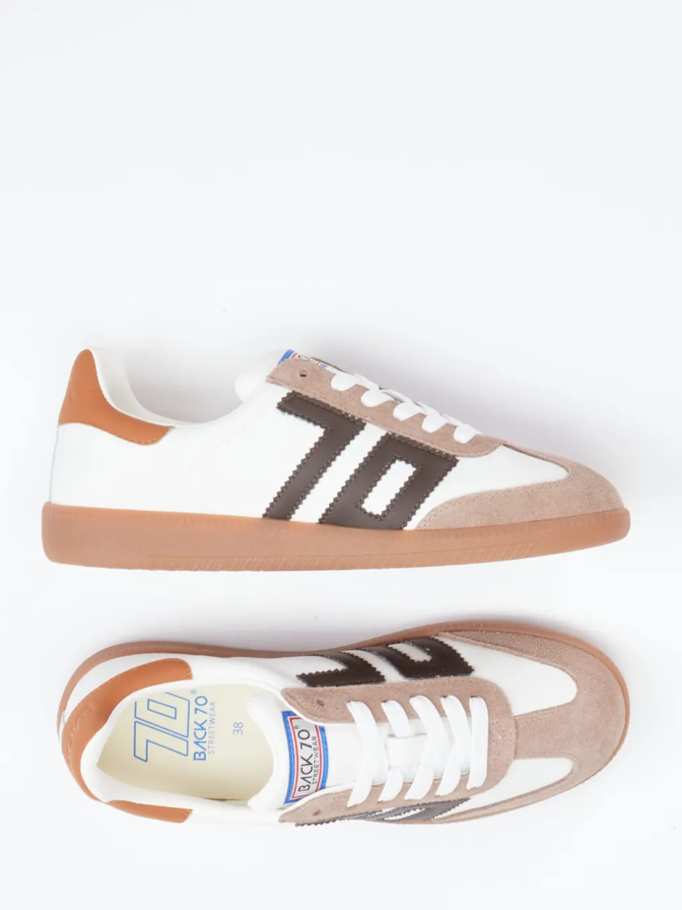 Back 70 – Retro-Sneaker aus Lammleder in Offwhite
