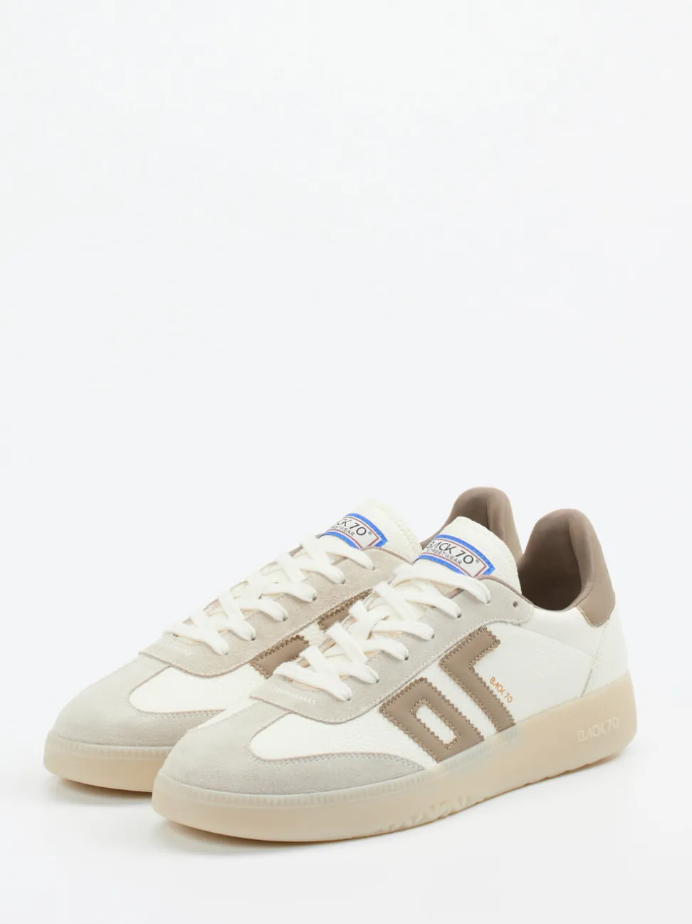 Back 70 – Retro-Sneaker aus Leder in Cremeweiß