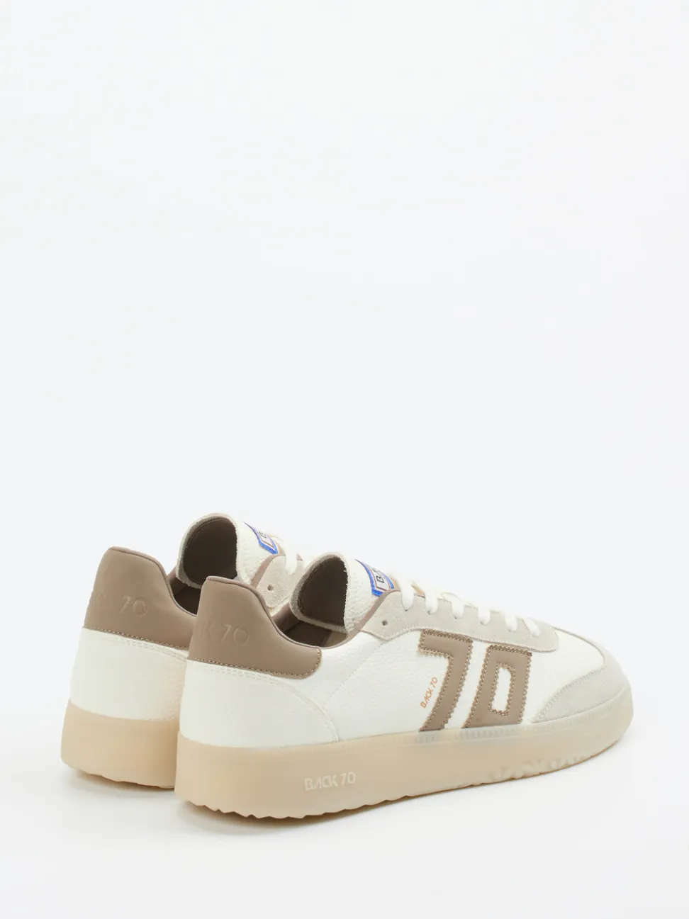 Back 70 – Retro-Sneaker aus Leder in Cremeweiß