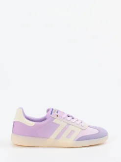 Back 70 – Retro-Sneaker aus Nylon und Veloursleder Flieder