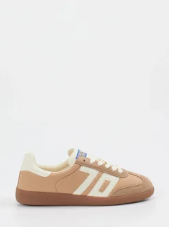 Back 70 – Retro-Sneaker aus Textil und Veloursleder beige