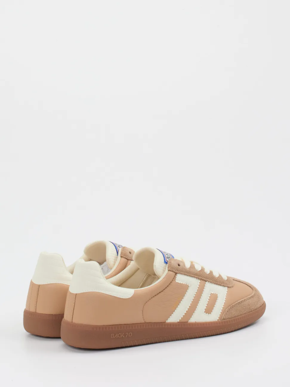 Back 70 – Retro-Sneaker aus Textil und Veloursleder beige