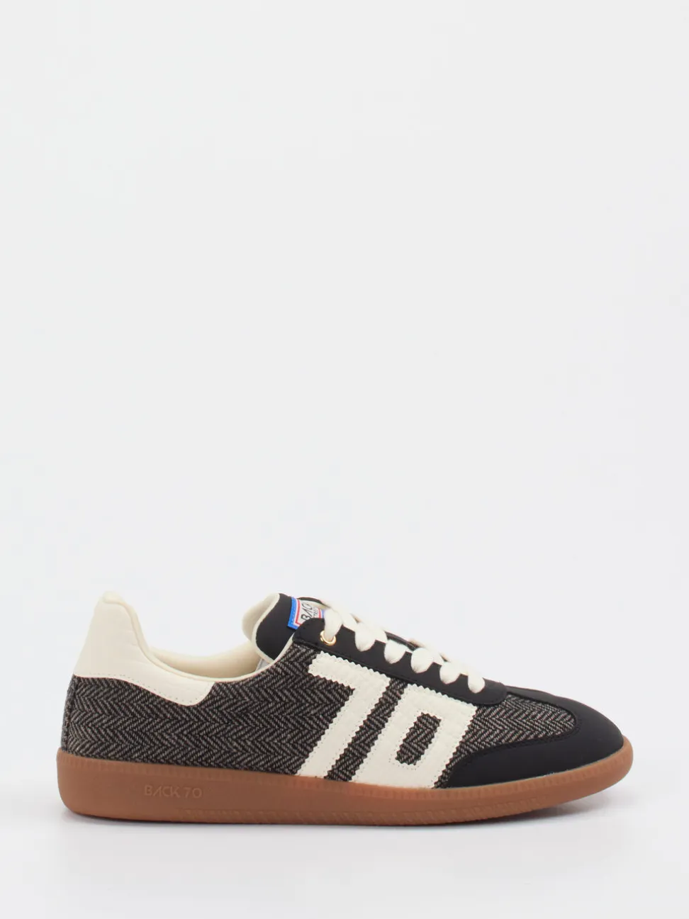 Back 70 – Retro-Sneaker aus Textil Schwarz