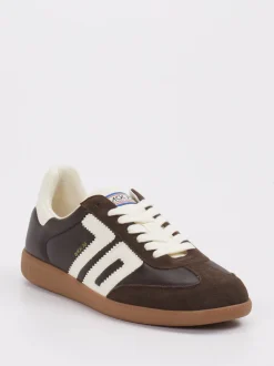 Back 70 – Retro-Sneaker aus Velour/Leder braun