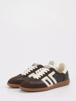 Back 70 – Retro-Sneaker aus Velour/Leder braun