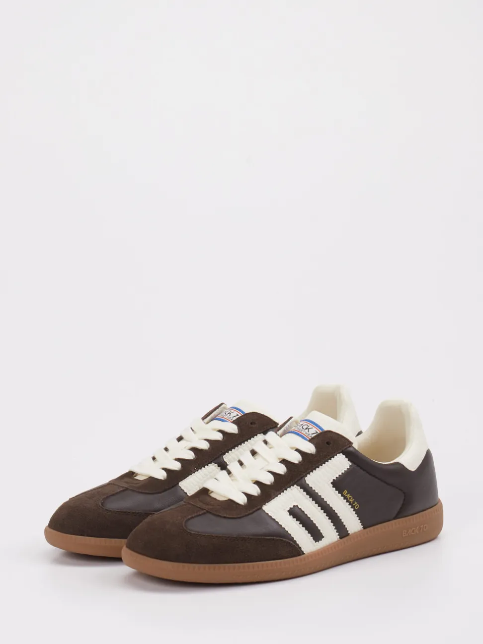 Back 70 – Retro-Sneaker aus Velour/Leder braun