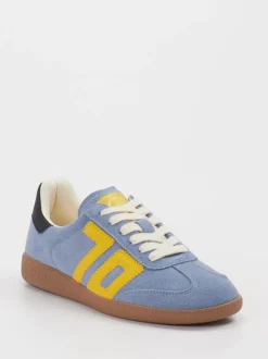 Back 70 – Retro-Sneaker aus Veloursleder jeansblau