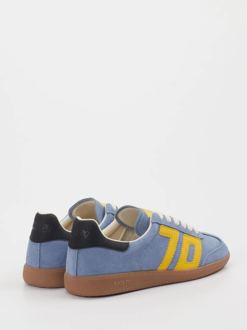 Back 70 – Retro-Sneaker aus Veloursleder jeansblau