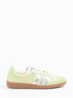 Back 70 – Retro-Sneaker aus Veloursleder und Nylon grün