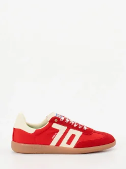 Back 70 – Retro-Sneaker aus Veloursleder rot