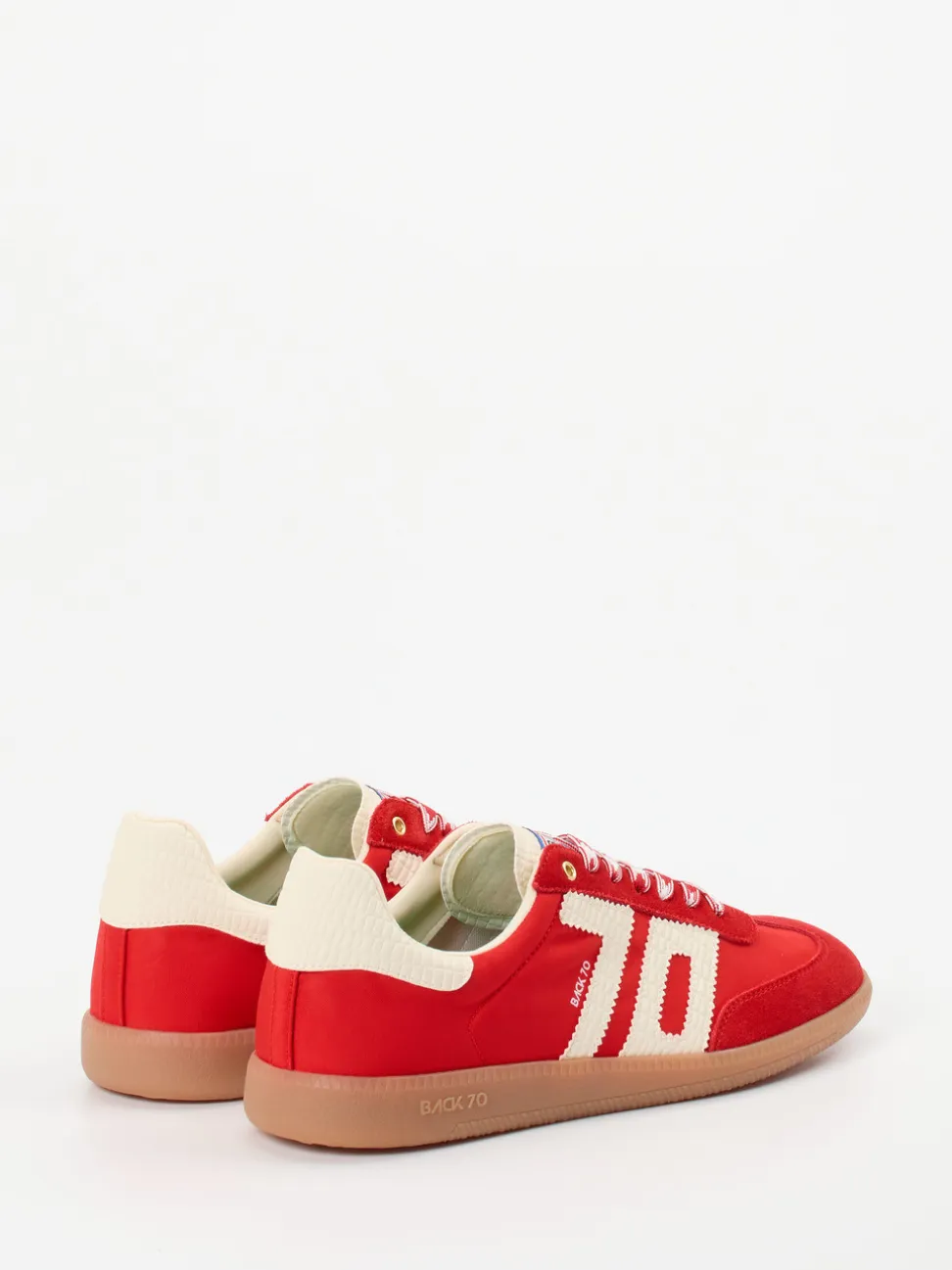 Back 70 – Retro-Sneaker aus Veloursleder rot
