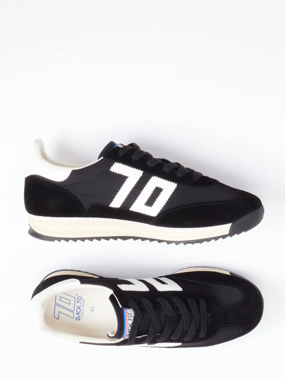 Back 70 – Retro-Sneaker aus Veloursleder und Nylon