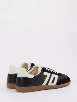 Back 70 – Retro-Sneaker aus Velour/Leder Schwarz