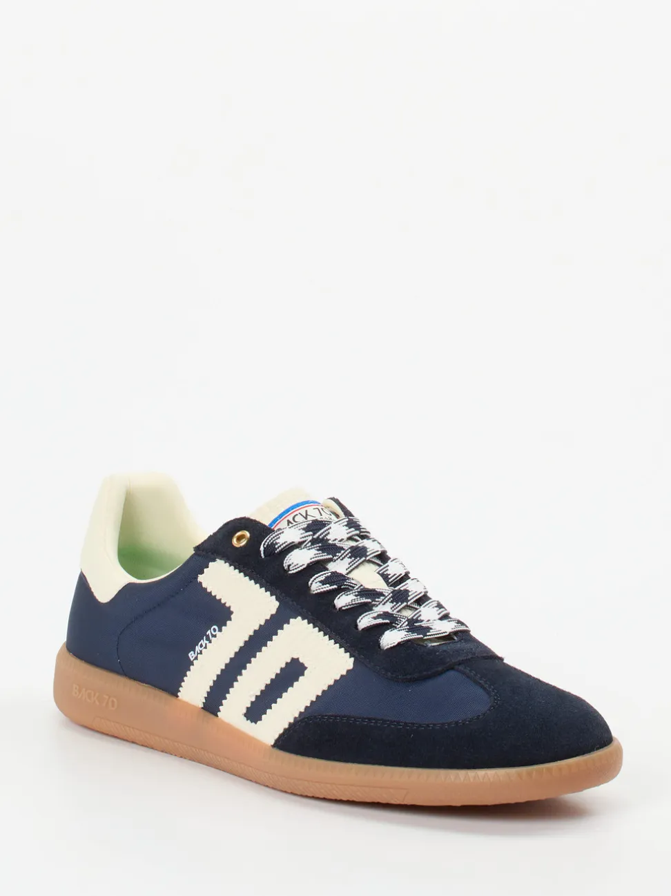 Back 70 – Retro-Sneaker aus Veloursleder navyblau